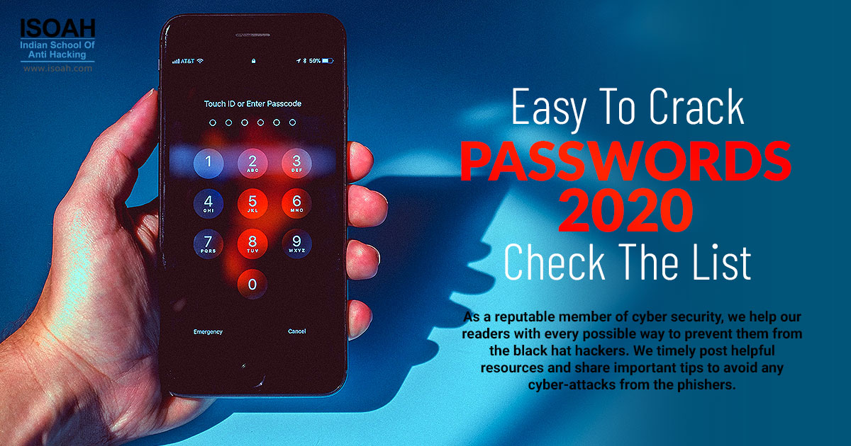 Easy To Crack Passwords, 2020 - Check The List!
