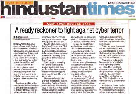 A ready reckoner to fight against cyber terror