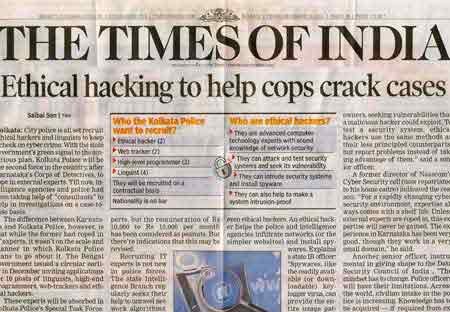 Ethical hacking to help cops crack cases