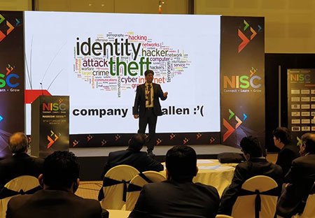 Only the hackers can fight against hackers. A small quick-fire pitching session at 'Nasscom International SME Conclave 2019' by ISOEH attended by 1000+ people